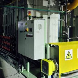 En los sótanos de la nueva planta de Hyundai Steel en Danjing (Corea del Sur), uno de los sistemas NORTEK que formó parte, en 2014, del suministro integral de la lubricación para esta instalación.